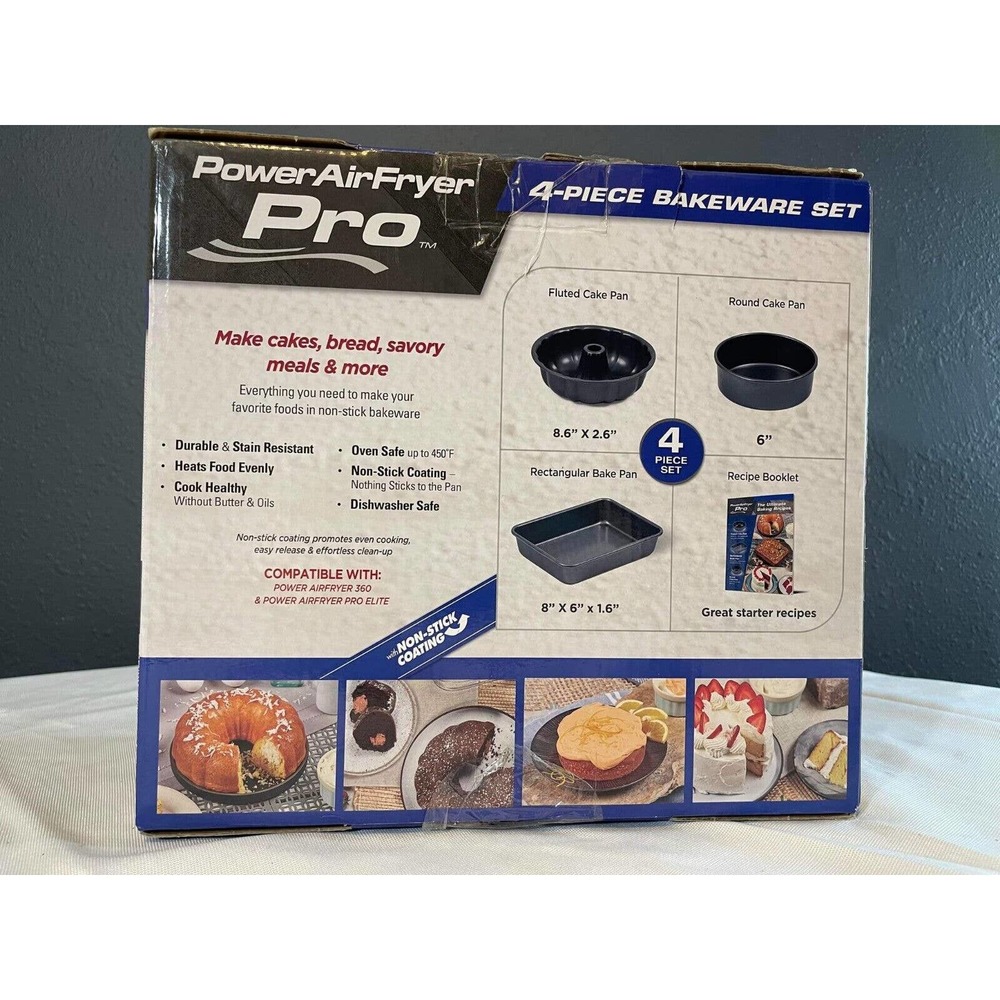 Power Airfryer pro Nonstick Bakeware 4-Piece Set Brand New In Box